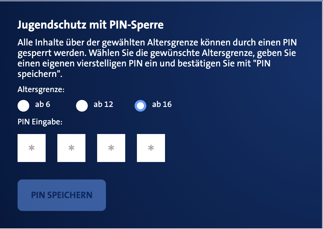 Sky Jugendschutz-pin 3 Mal Falsch Eingegeben Jugendschutz | ARD Plus